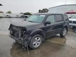 Salvage cars for sale at Sacramento, CA auction: 2015 Honda Pilot EXL