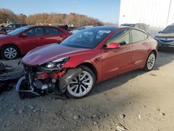 Salvage cars for sale at Windsor, NJ auction: 2022 Tesla Model 3