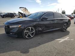 Salvage cars for sale at Rancho Cucamonga, CA auction: 2018 Honda Accord Sport