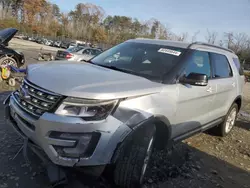 Salvage cars for sale at Waldorf, MD auction: 2016 Ford Explorer XLT