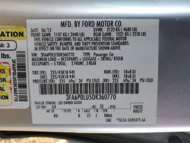 2013 Ford Fusion SE Hybrid