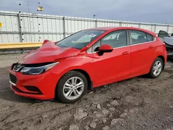 Salvage cars for sale at Dyer, IN auction: 2018 Chevrolet Cruze LT