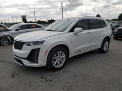 Salvage cars for sale at Miami, FL auction: 2024 Cadillac XT6 Luxury