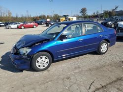 Salvage cars for sale from Copart Bridgeton, MO: 2005 Honda Civic DX VP