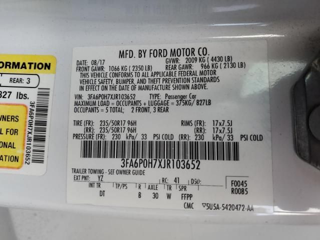 2018 Ford Fusion SE