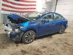 Honda Civic ex salvage cars for sale: 2015 Honda Civic EX