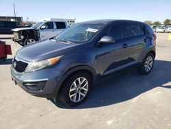 Salvage cars for sale at Grand Prairie, TX auction: 2016 KIA Sportage LX