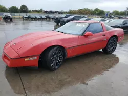 Salvage cars for sale at Grand Prairie, TX auction: 1987 Chevrolet Corvette