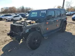 Salvage cars for sale at Chalfont, PA auction: 2020 Jeep Wrangler Unlimited Sport