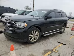 Salvage cars for sale at Pekin, IL auction: 2012 Dodge Durango Crew