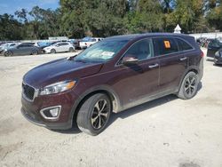 Salvage cars for sale at Ocala, FL auction: 2018 KIA Sorento EX