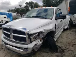 Salvage trucks for sale at Jacksonville, FL auction: 2003 Dodge RAM 3500 ST