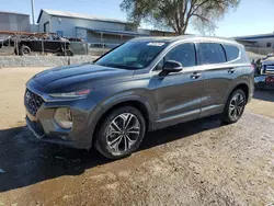 Salvage cars for sale at Albuquerque, NM auction: 2020 Hyundai Santa FE Limited