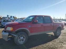 Salvage trucks for sale at Des Moines, IA auction: 2002 Ford F150 Supercrew