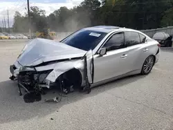 Salvage cars for sale at Savannah, GA auction: 2018 Infiniti Q50 Luxe