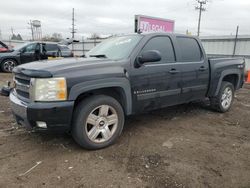 Salvage trucks for sale at Chicago Heights, IL auction: 2007 Chevrolet Silverado K1500 Crew Cab