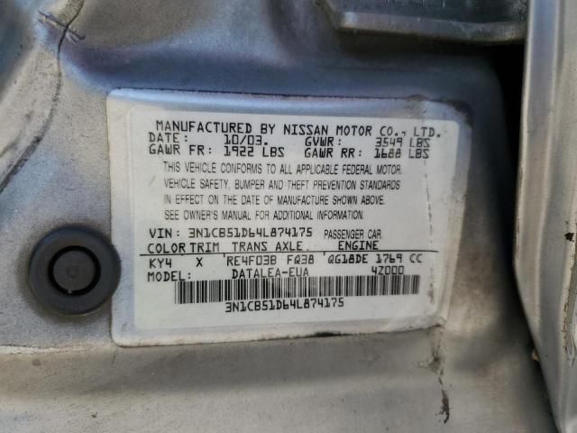 2004 Nissan Sentra 1.8