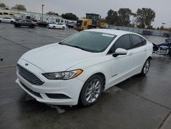 Salvage cars for sale at Sacramento, CA auction: 2017 Ford Fusion SE Hybrid