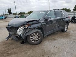 Salvage cars for sale at Miami, FL auction: 2021 Chevrolet Traverse LT