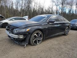 Salvage cars for sale at Cookstown, ON auction: 2019 Honda Accord Sport