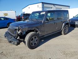 Salvage cars for sale at Mcfarland, WI auction: 2021 Jeep Wrangler Unlimited Sport