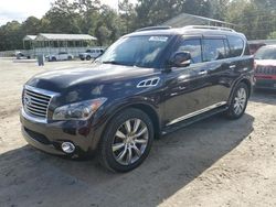 Salvage cars for sale at Savannah, GA auction: 2011 Infiniti QX56