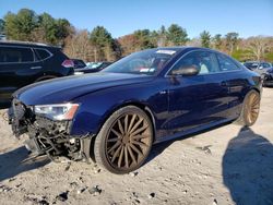 Salvage cars for sale at Mendon, MA auction: 2013 Audi S5 Premium Plus