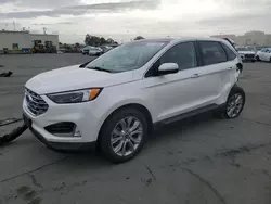 Carros salvage sin ofertas aún a la venta en subasta: 2019 Ford Edge Titanium