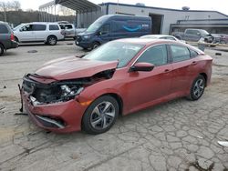 Salvage cars for sale at auction: 2021 Honda Civic LX