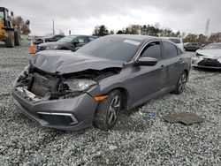 Salvage cars for sale at Mebane, NC auction: 2019 Honda Civic LX