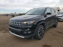 Vehiculos salvage en venta de Copart Brighton, CO: 2022 Jeep Compass Limited