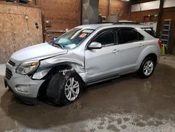 Salvage cars for sale from Copart Ebensburg, PA: 2017 Chevrolet Equinox LT