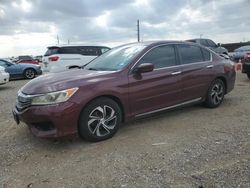 Salvage cars for sale at Temple, TX auction: 2016 Honda Accord LX