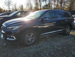 Salvage cars for sale at Waldorf, MD auction: 2020 Infiniti QX60 Luxe