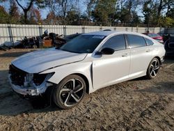 Salvage cars for sale at Hampton, VA auction: 2022 Honda Accord Sport SE