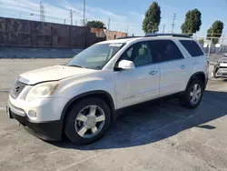 Salvage cars for sale at Wilmington, CA auction: 2008 GMC Acadia SLT-2