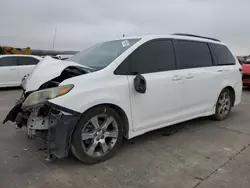 Toyota Sienna Sport salvage cars for sale: 2012 Toyota Sienna Sport