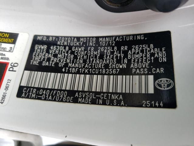 2012 Toyota Camry Base