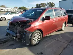 Salvage cars for sale from Copart Sacramento, CA: 2013 Toyota Sienna XLE