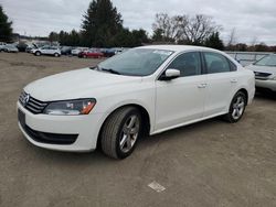 Salvage cars for sale at Finksburg, MD auction: 2013 Volkswagen Passat SE