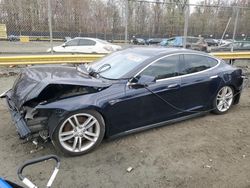 Salvage cars for sale at Waldorf, MD auction: 2013 Tesla Model S