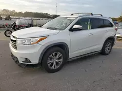 Vehiculos salvage en venta de Copart Dunn, NC: 2015 Toyota Highlander XLE