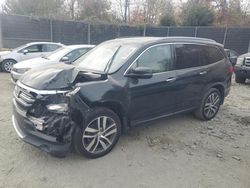 Salvage cars for sale at Waldorf, MD auction: 2016 Honda Pilot Touring