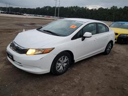 Honda Civic salvage cars for sale: 2012 Honda Civic LX