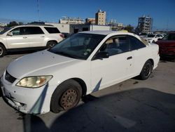 Salvage cars for sale at New Orleans, LA auction: 2004 Honda Civic DX VP