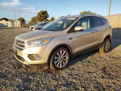 Salvage cars for sale at San Diego, CA auction: 2017 Ford Escape Titanium