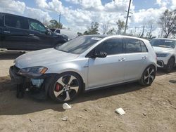 Salvage cars for sale at Riverview, FL auction: 2017 Volkswagen GTI S/SE