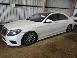 Mercedes-Benz s-Class salvage cars for sale: 2016 Mercedes-Benz S 550