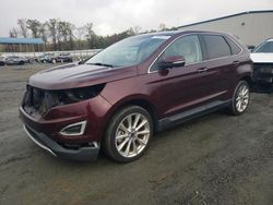 Salvage cars for sale at Spartanburg, SC auction: 2017 Ford Edge Titanium