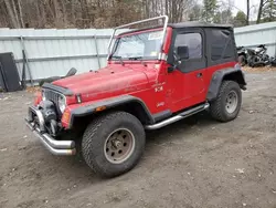 Jeep Wrangler salvage cars for sale: 2002 Jeep Wrangler / TJ X